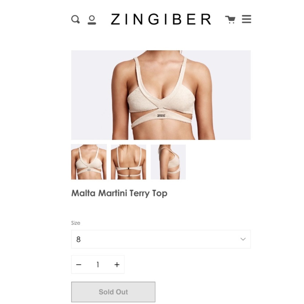 Malta Terry V Cut Brief & Malta Martini Terry Top